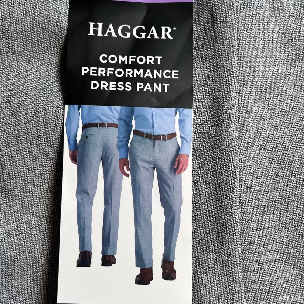 Haggar Men’s Comfort Performance Straight Fit Dress Pants 30x29